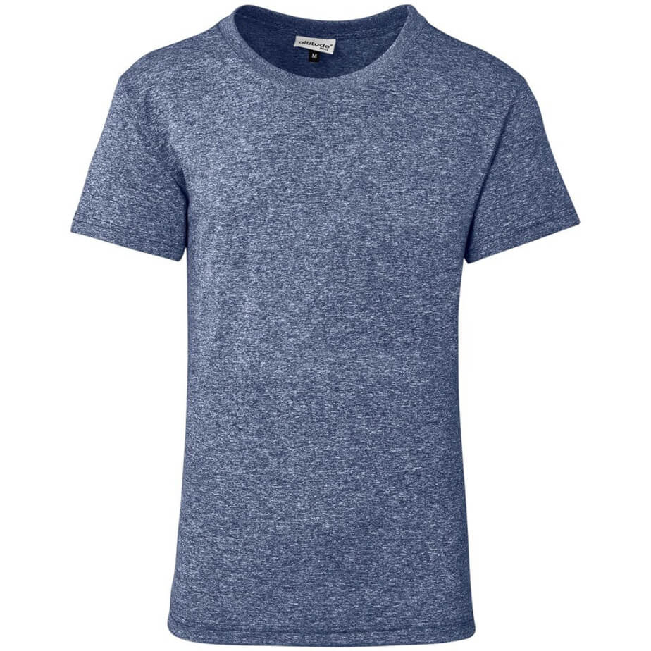Mens Oregon Melange T-Shirt Navy Front